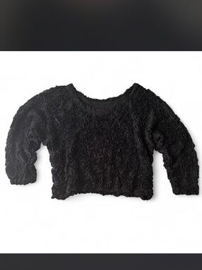 American Apparel Black Rosette Jumper